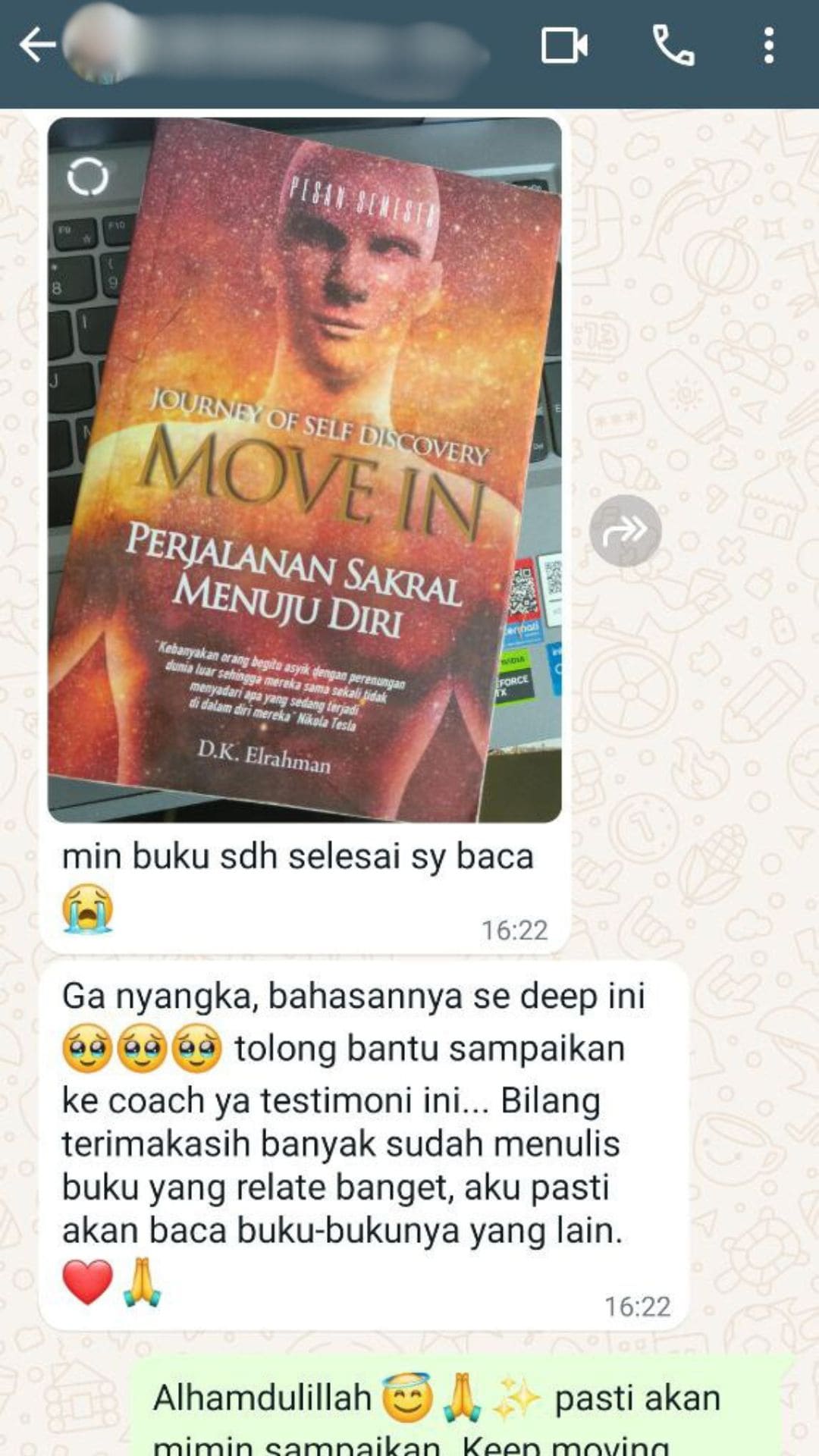 testimoni buku move in pesan semesta